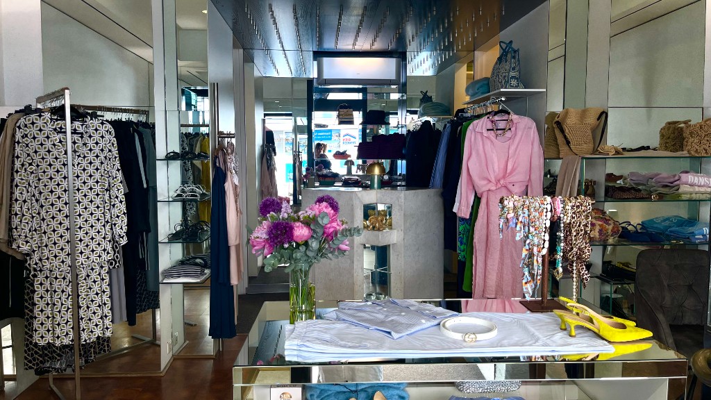 Innenansicht der Boutique — exklusive Kollektion